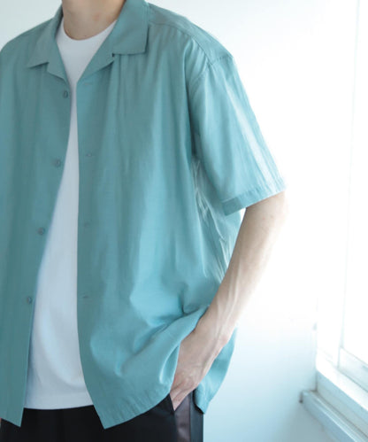 透視香檳色開領襯衫