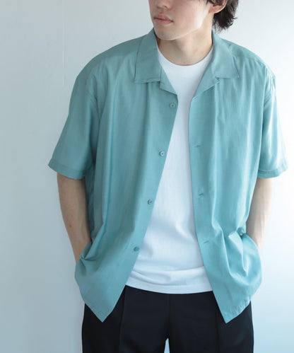 透視香檳色開領襯衫