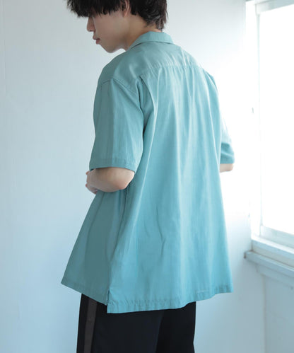 透視香檳色開領襯衫