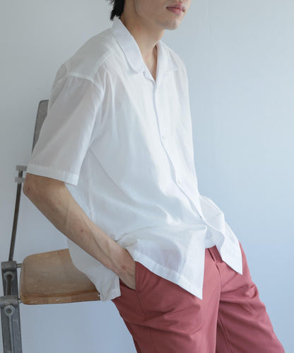 透視香檳色開領襯衫