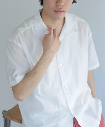 透視香檳色開領襯衫