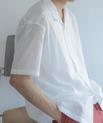 透視香檳色開領襯衫