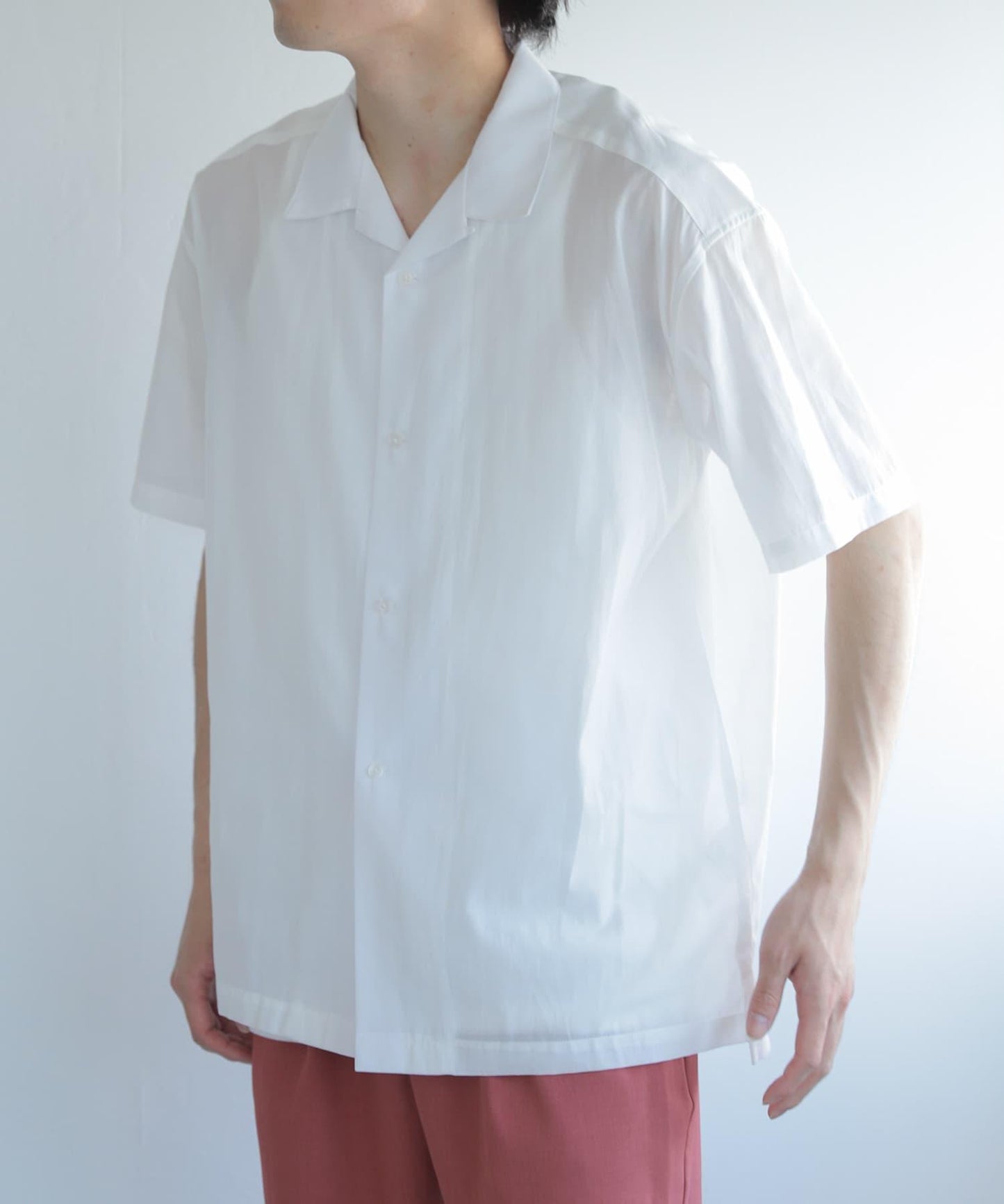 透視香檳色開領襯衫