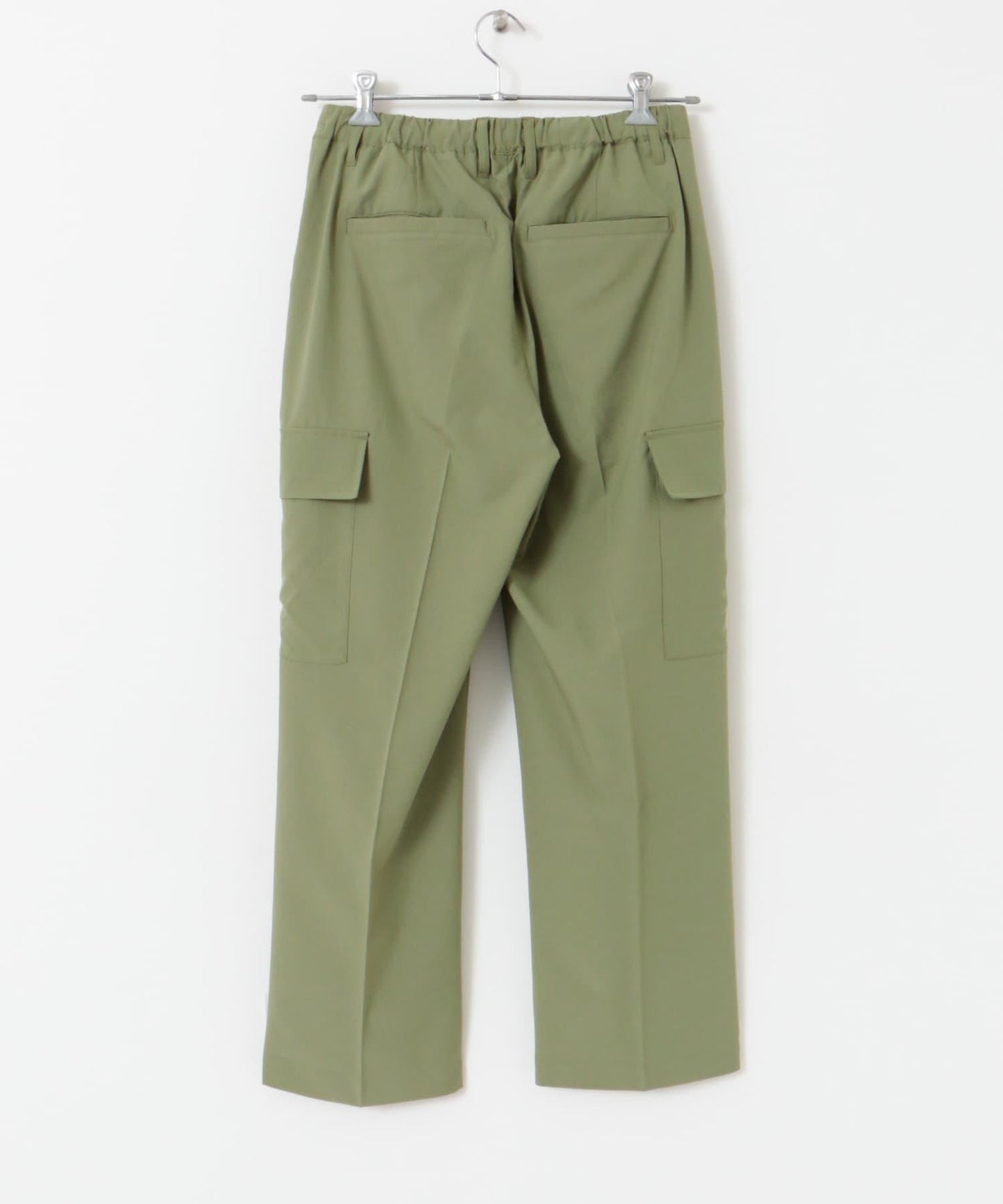 科技感中縫壓褶工裝休閒褲