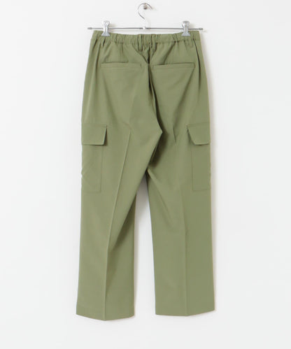 科技感中縫壓褶工裝休閒褲