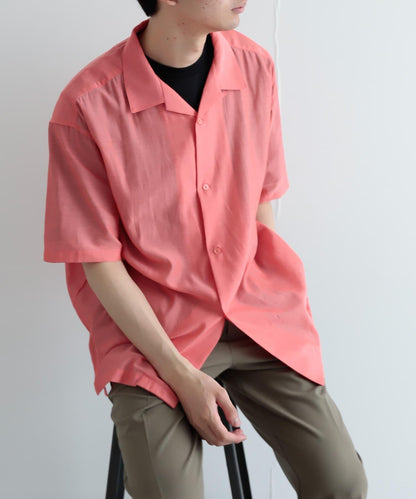 透視香檳色開領襯衫