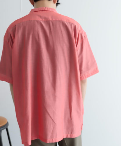 透視香檳色開領襯衫