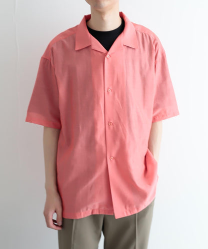 透視香檳色開領襯衫