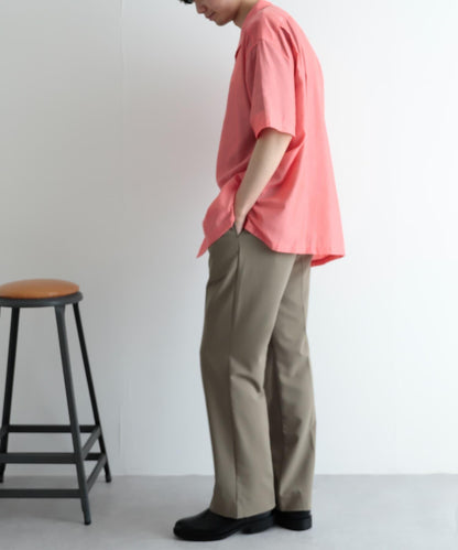 透視香檳色開領襯衫