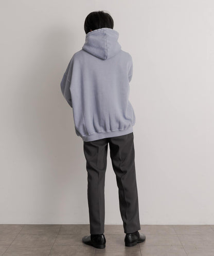 硬挺斜紋中線直筒褲