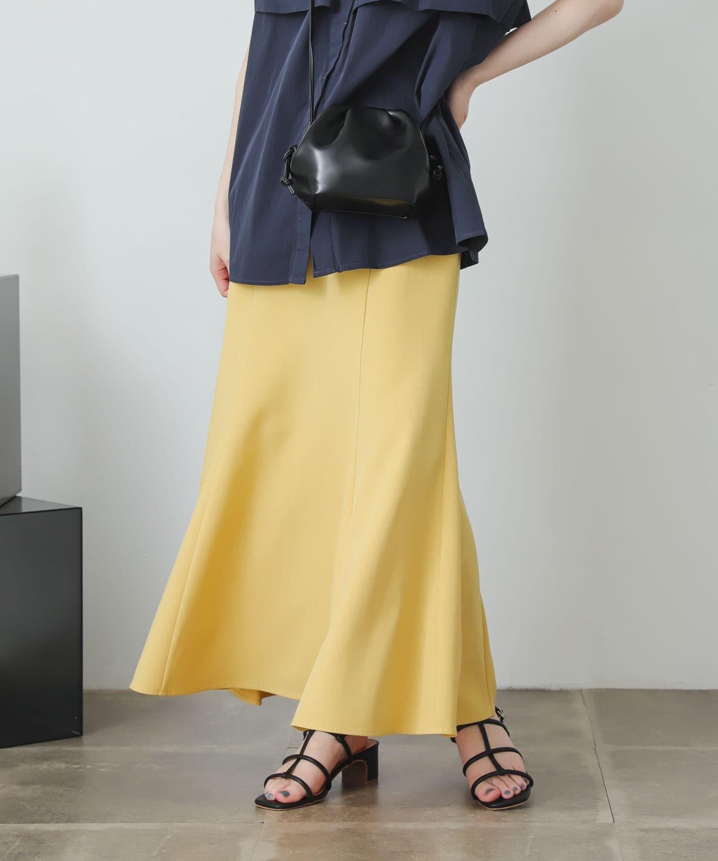 亞麻風美人魚裙