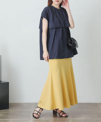 亞麻風美人魚裙