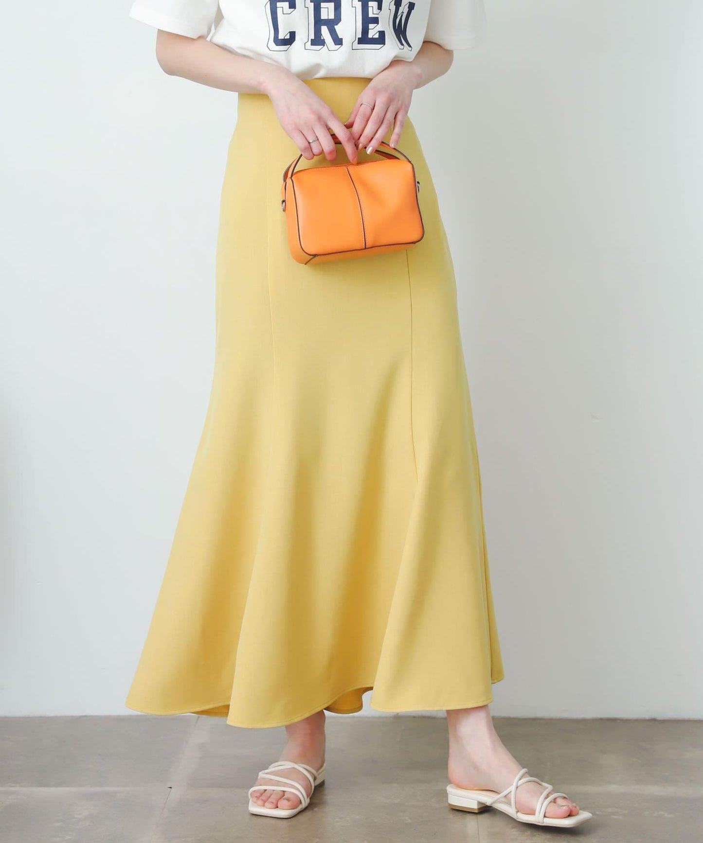 亞麻風美人魚裙