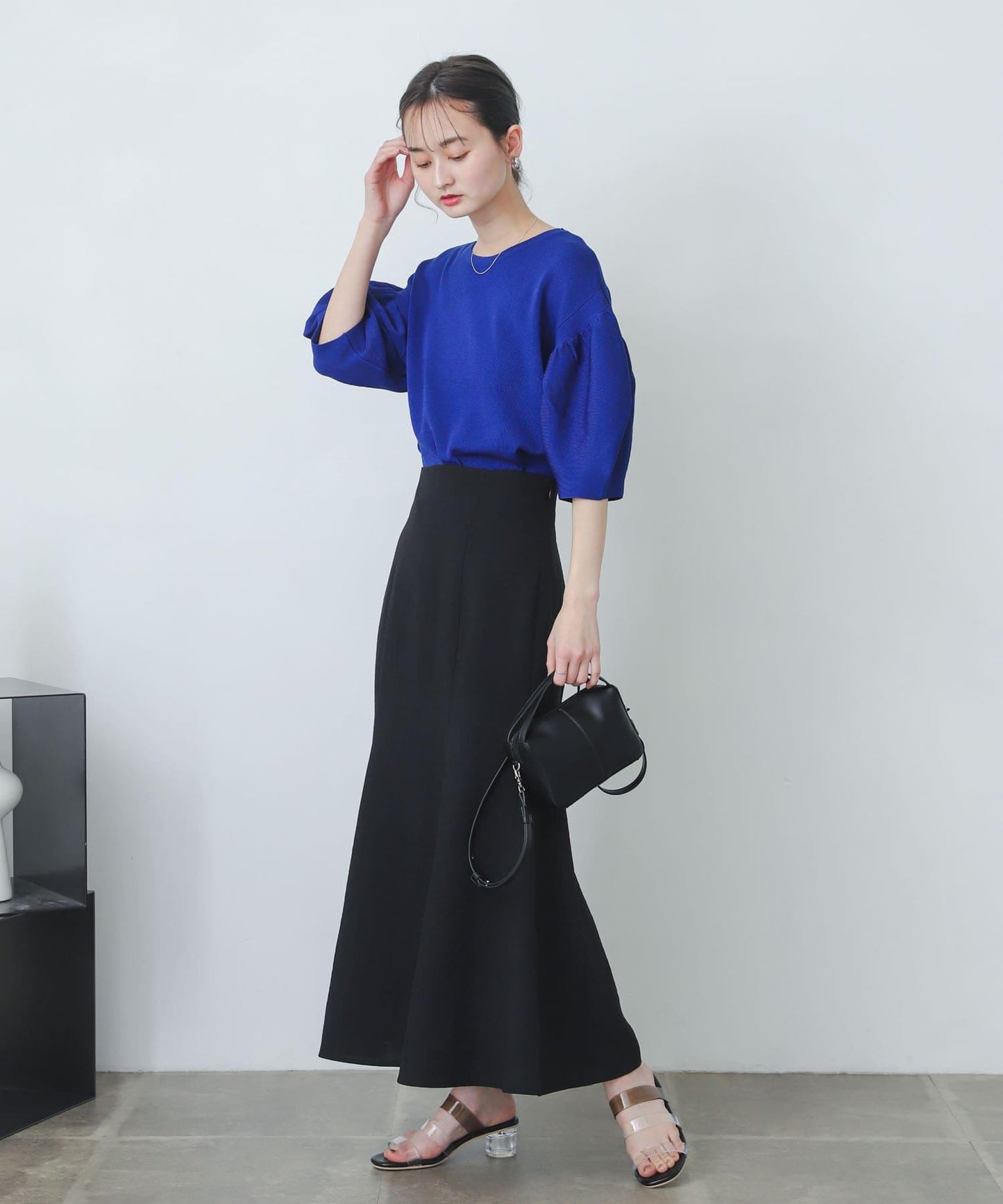 亞麻風美人魚裙