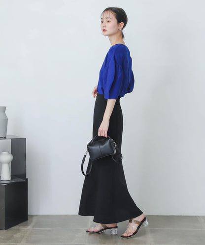 亞麻風美人魚裙