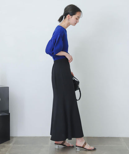 亞麻風美人魚裙