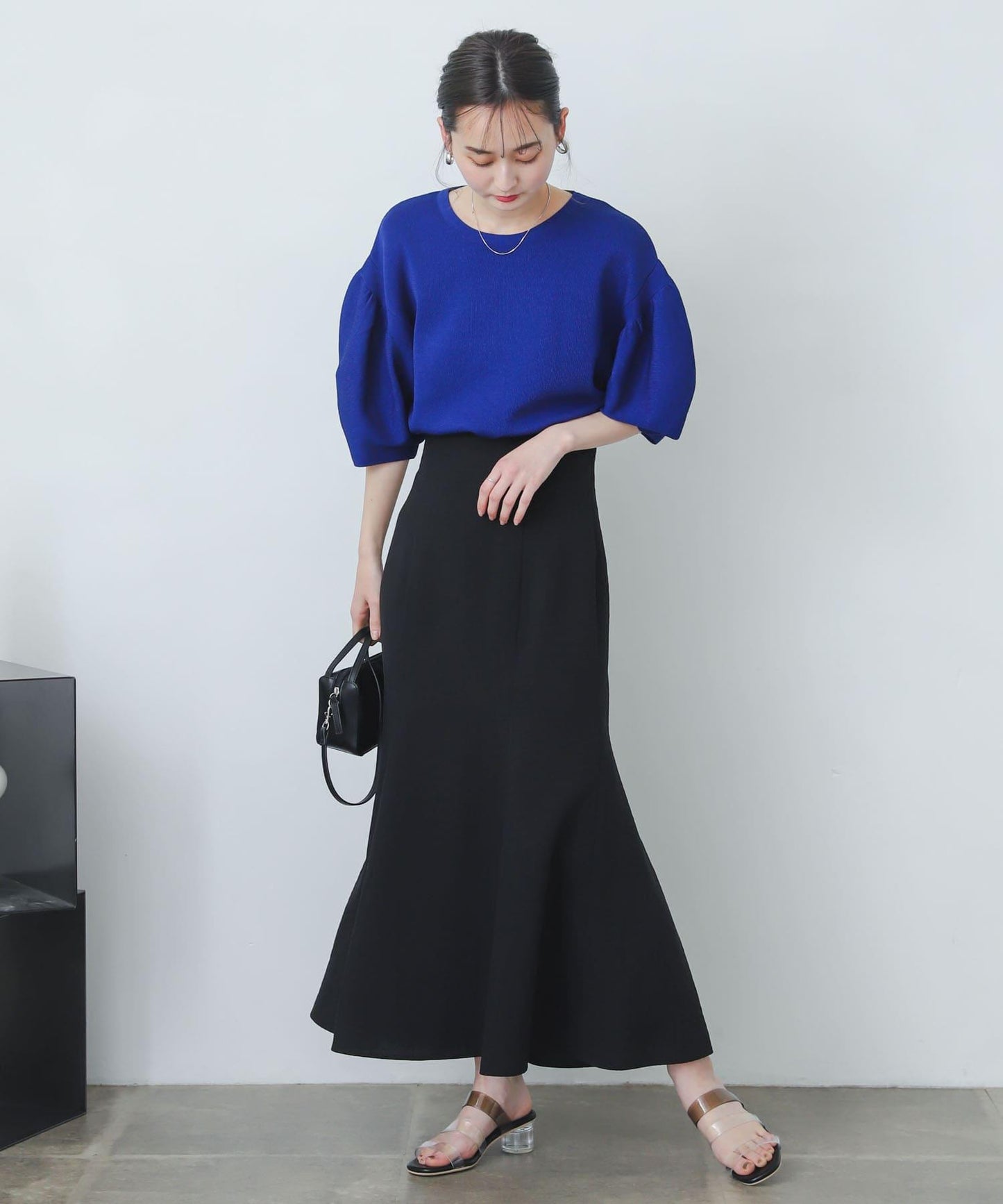 亞麻風美人魚裙