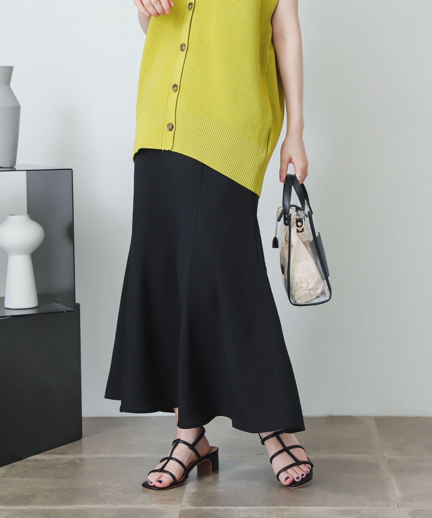 亞麻風美人魚裙