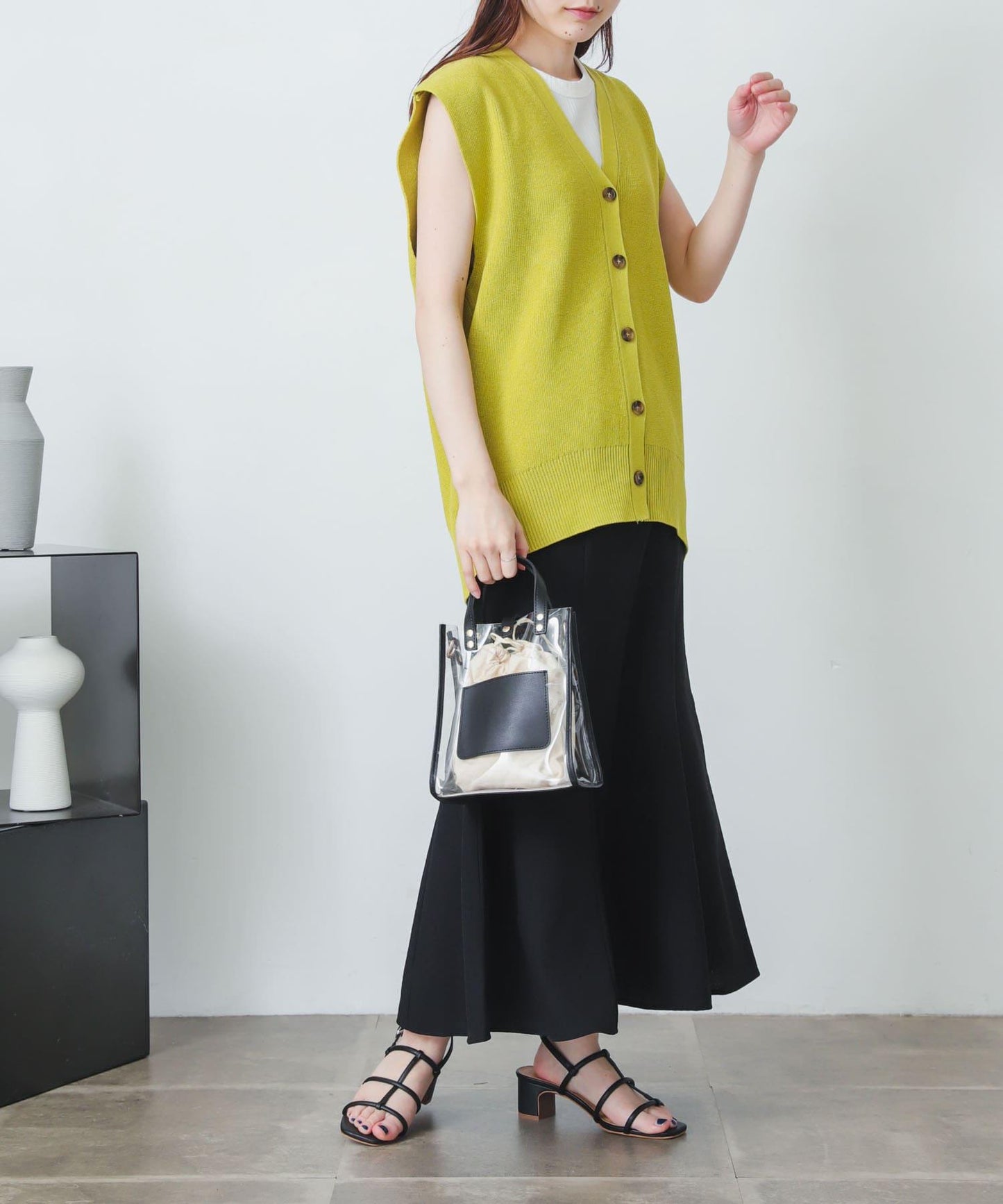 亞麻風美人魚裙