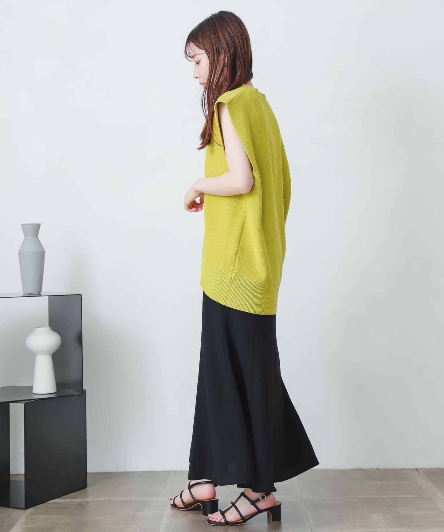 亞麻風美人魚裙