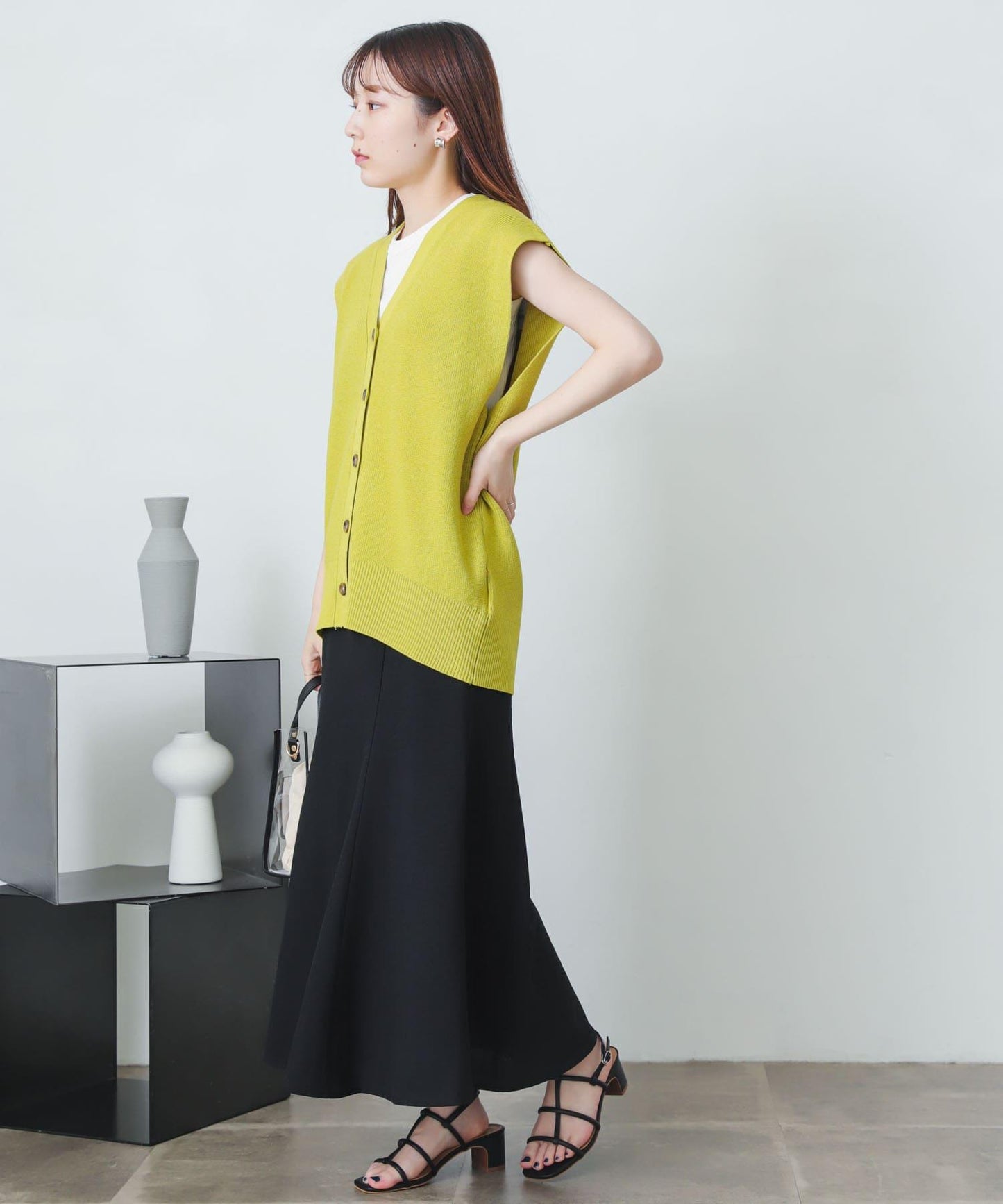 亞麻風美人魚裙