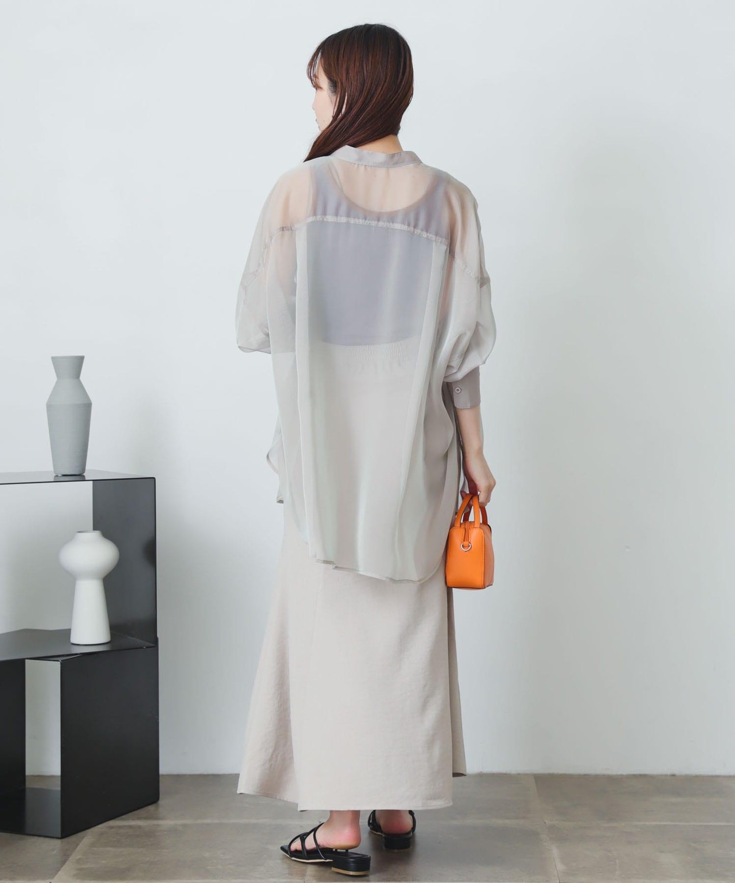 亞麻風美人魚裙