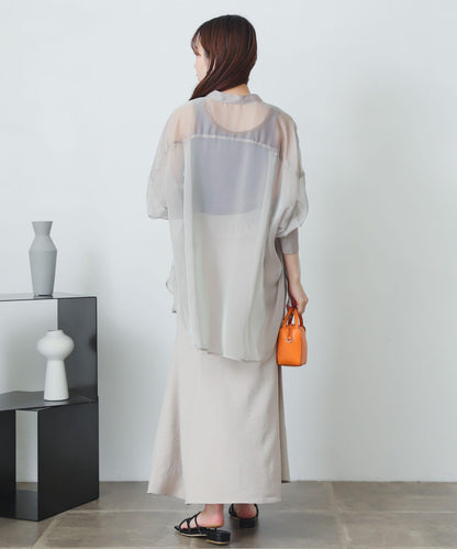 亞麻風美人魚裙