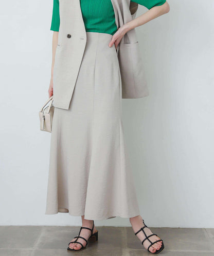 亞麻風美人魚裙