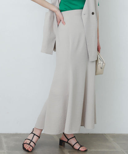 亞麻風美人魚裙