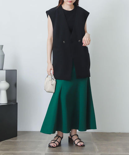 亞麻風美人魚裙