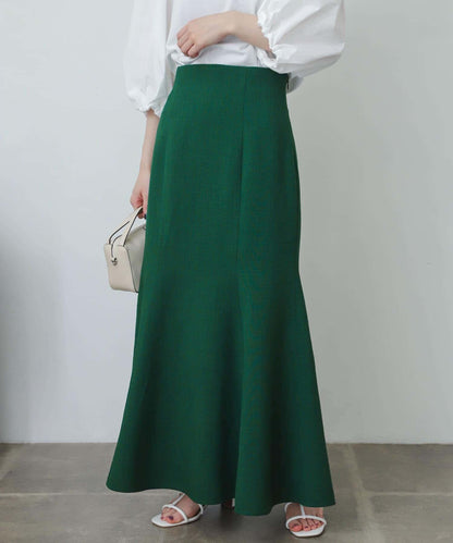 亞麻風美人魚裙