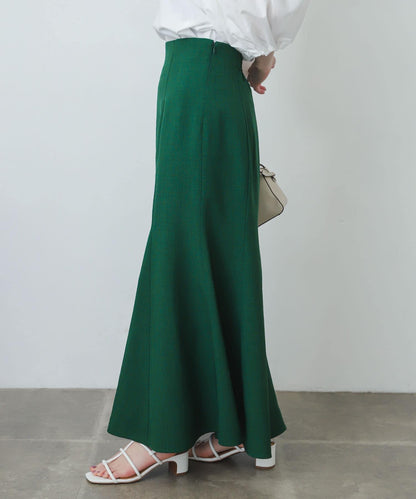 亞麻風美人魚裙