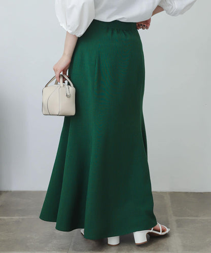 亞麻風美人魚裙