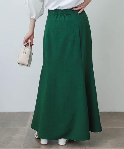 亞麻風美人魚裙