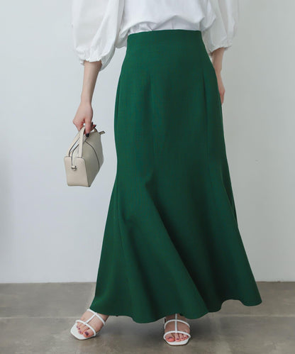 亞麻風美人魚裙