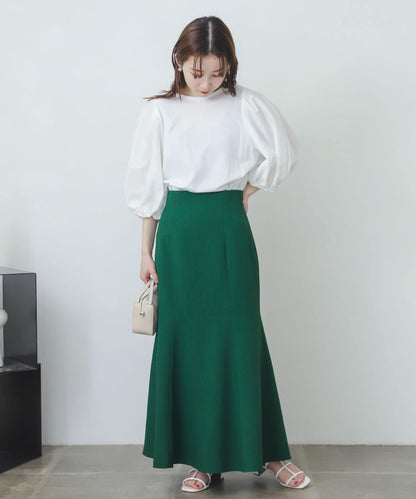 亞麻風美人魚裙