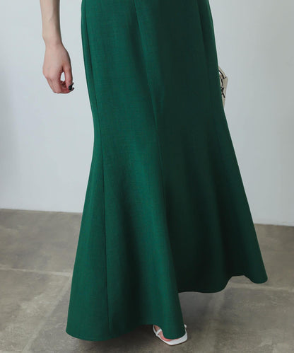 亞麻風美人魚裙