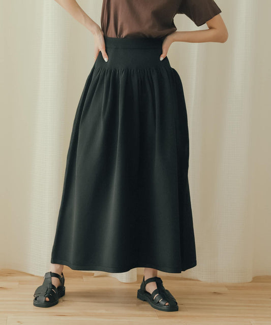 褶皺蓬鬆針織半身裙