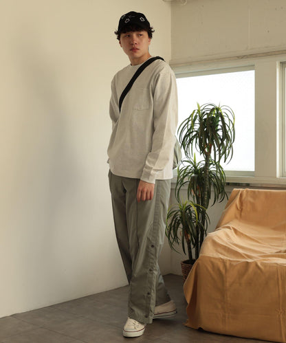 「套裝可搭配」側邊條紋運動褲