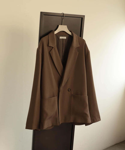 雙排扣寬鬆西裝夾克