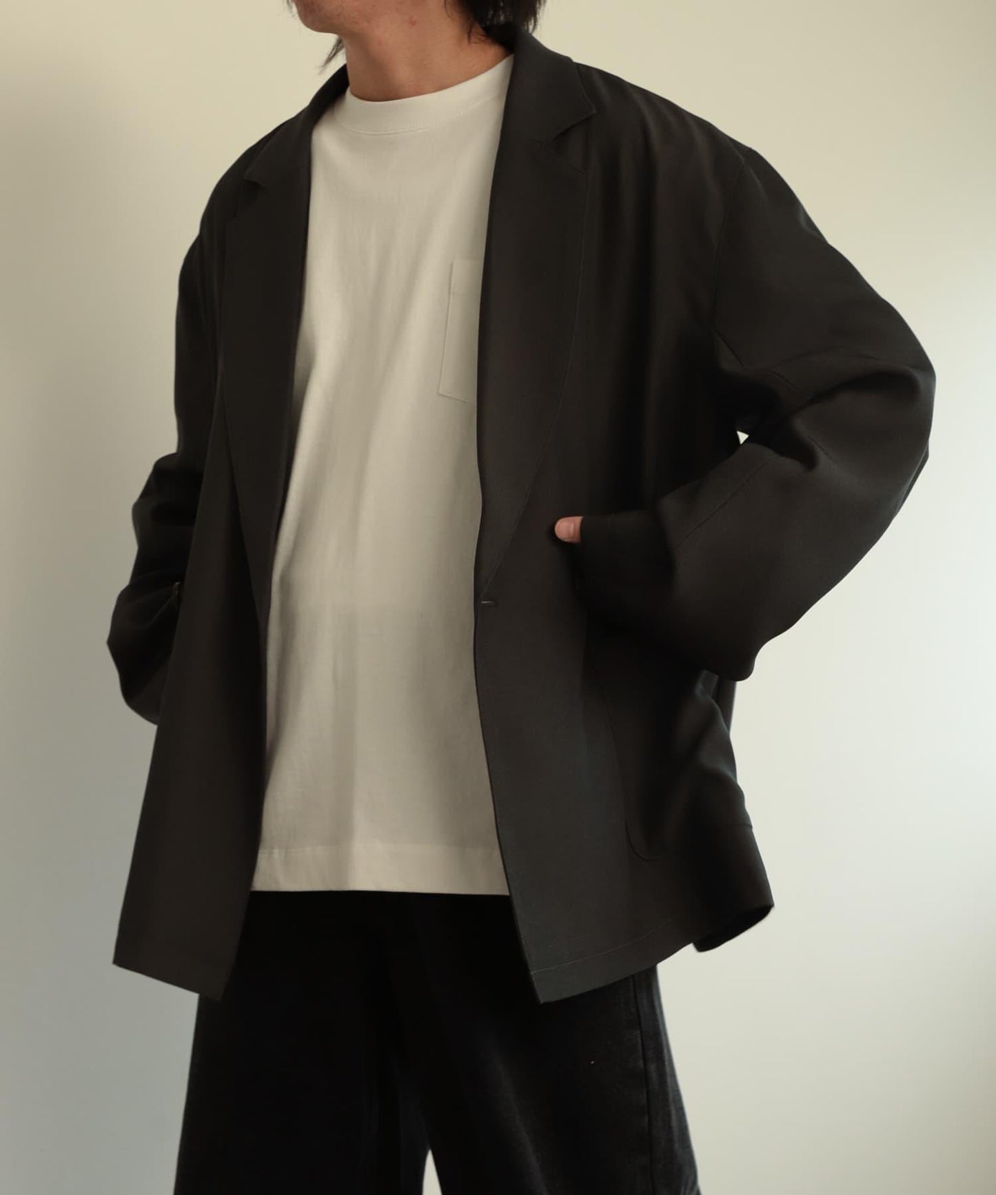 雙排扣寬鬆西裝夾克