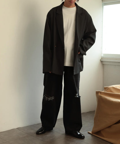 雙排扣寬鬆西裝夾克