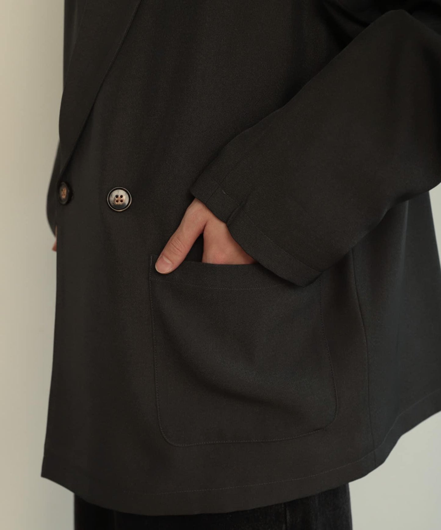 雙排扣寬鬆西裝夾克