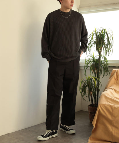 「套裝可搭配」側邊條紋運動褲