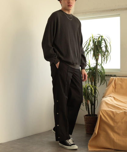 「套裝可搭配」側邊條紋運動褲