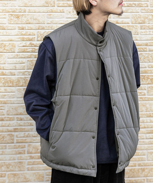 帶抽繩墊肩馬甲