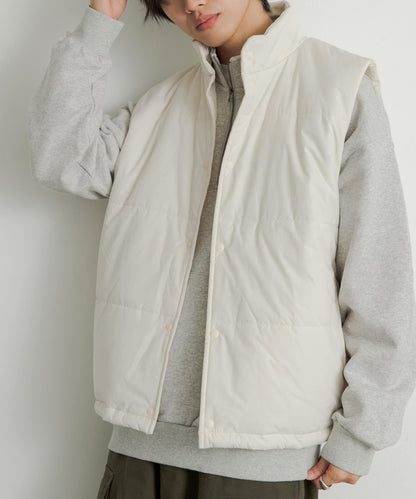 帶抽繩墊肩馬甲