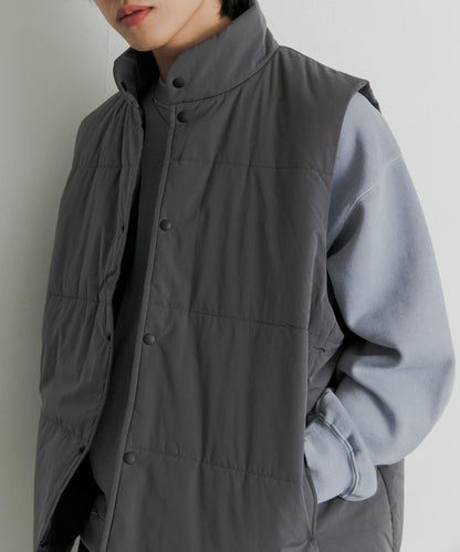 帶抽繩墊肩馬甲