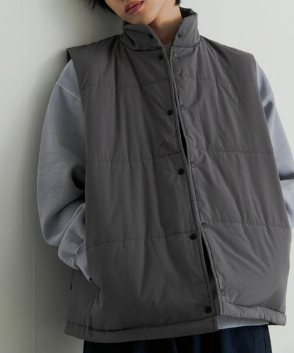 帶抽繩墊肩馬甲