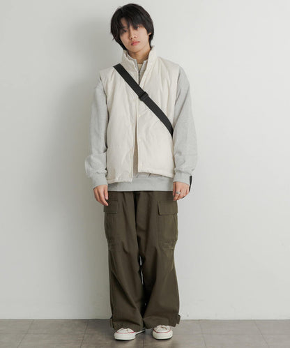 帶抽繩墊肩馬甲